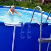 Pool Pole Hook Pool Skimmer Net Holder 3-Hook Pool Pole Hanger Pool Accessories Holder for Above Ground Pools Pool Brush Water Pipe