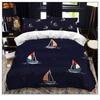 Anchor Bedding Set Ocean Style Quilt Cover Single Double Home Textile With Pillowcase For Kids Boy Home Decor Soft Duvet Cover