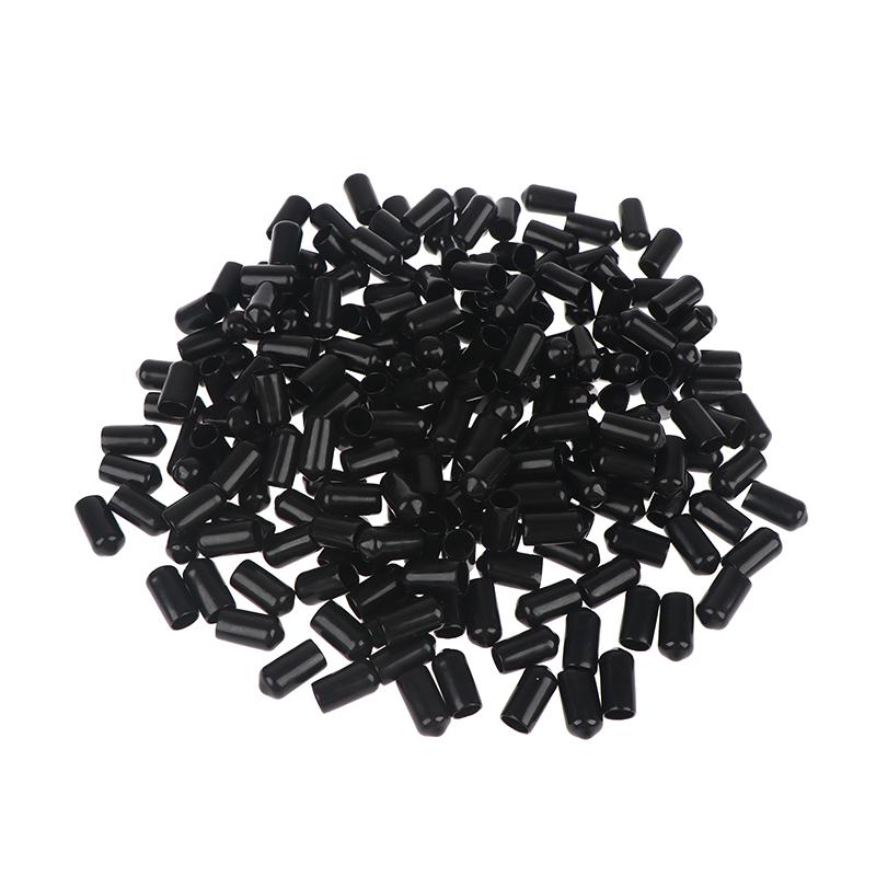 200 Pezzi Protezioni Filettate per Tubi in Plastica Tappi Terminali a Vite in Gomma PVC Resistente Coperchi Mozzo per Raccordi Hardware