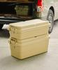 GORDON MILLER 40L Car Trunk Cargo Stacking Storage Box Organizer, Coyote Beige, with Lid, Large Capacity, Suitable for Outdoor Use, 1680033