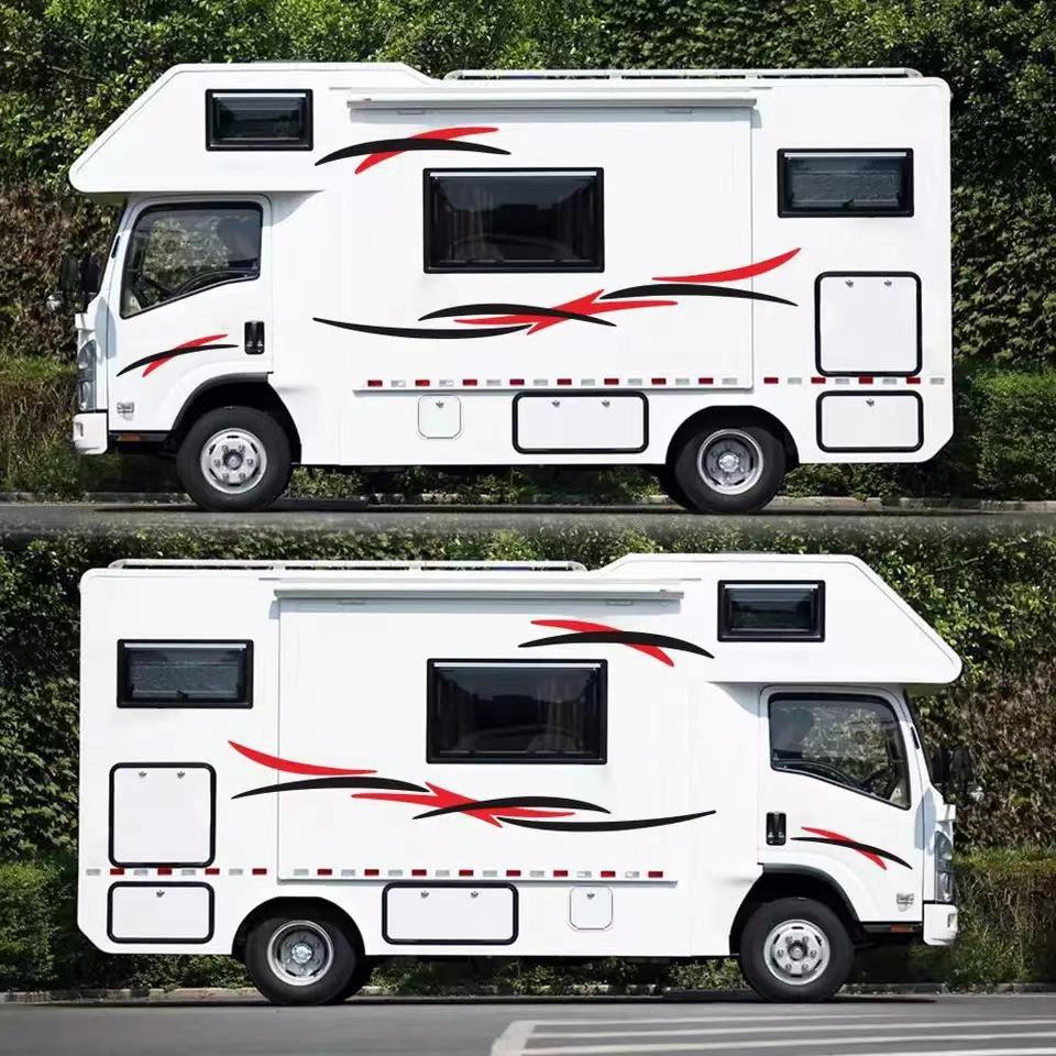 Two-Color Stripe RV Decoration Decal for Cross-Border Car Modification