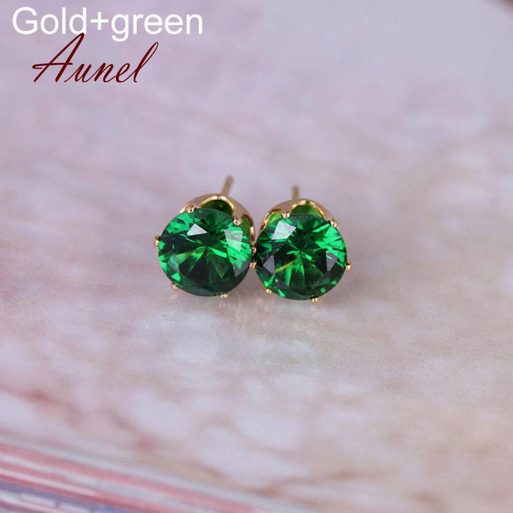 Smart Cubic Zirconia  Ear Stud Earrings Wedding Gift