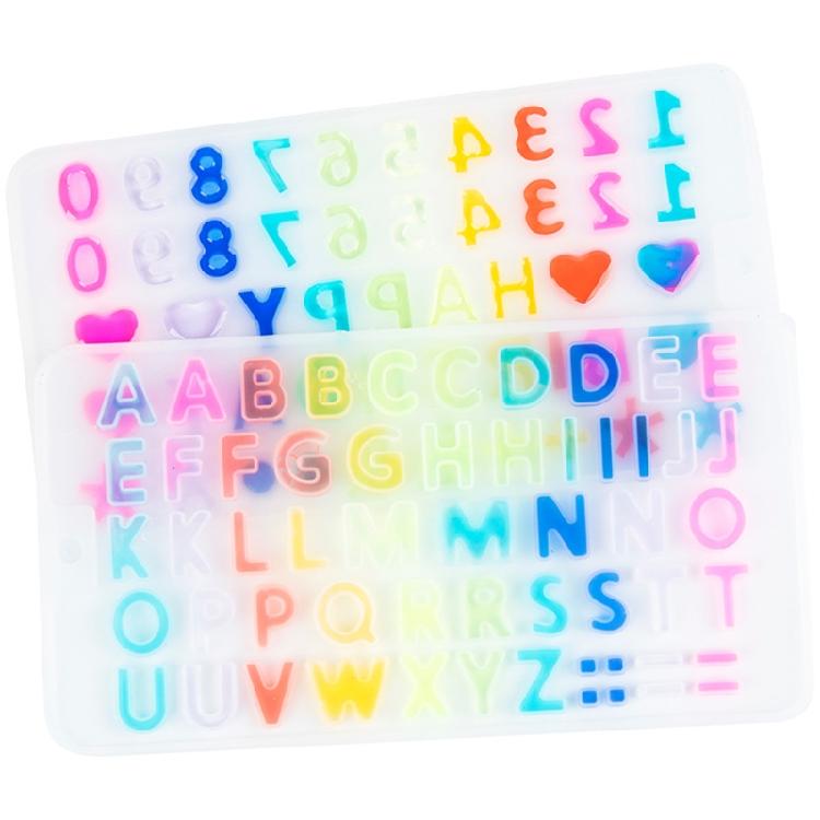 Handmade English Letters Silicone Mould DIY Crafts Polymer Clay UV Epoxy Mold