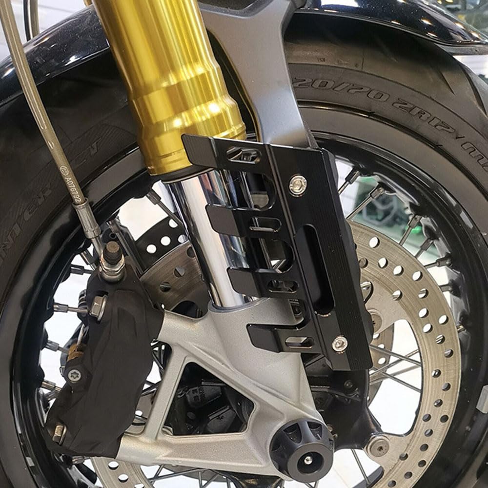 DOMOPAY FOR MT-09 SP MT-07 MT-10 SP (2015-2022 2023 2024) Motorcycle Fork Protector Mudguard Slider Guard Accessory Mudguard (MT-09, Black)