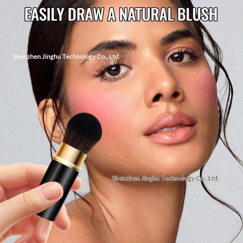 Retractable Makeup Brushes Adjustable Powder Foundation Brush Smooth Application Perfect for Quick Makeup Look