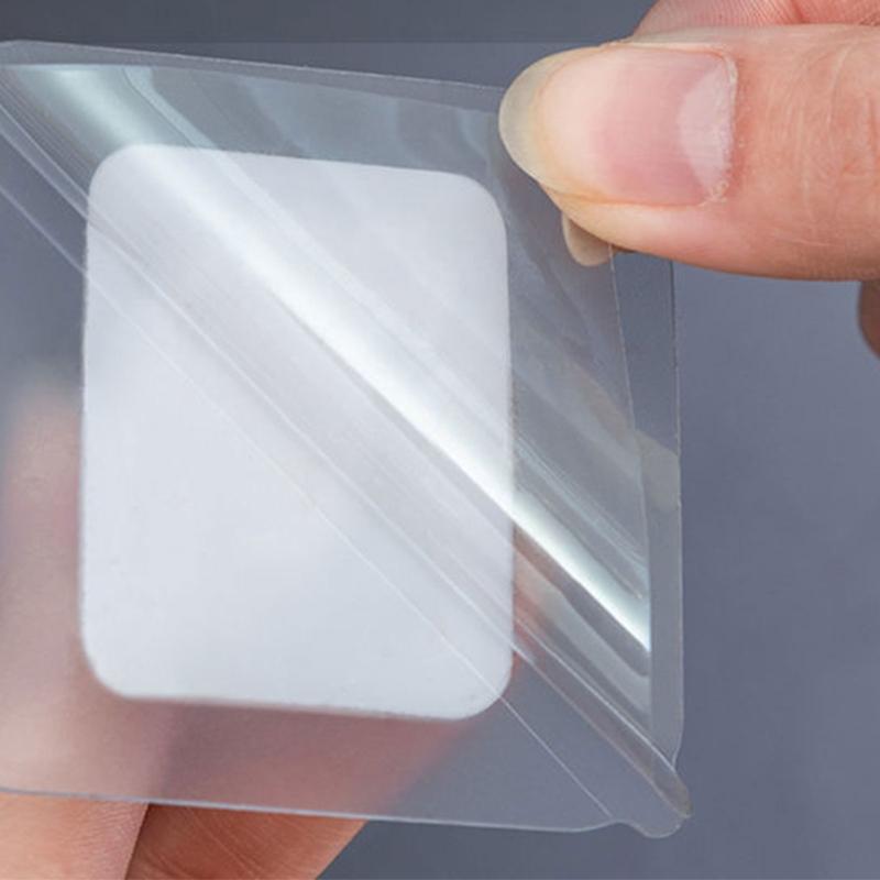 Clear Black Curtain Rod Holders Pack of 4 No Drilling Self-Adhesive Curtains Or Towel Rail Hooks for Hanging Curtains