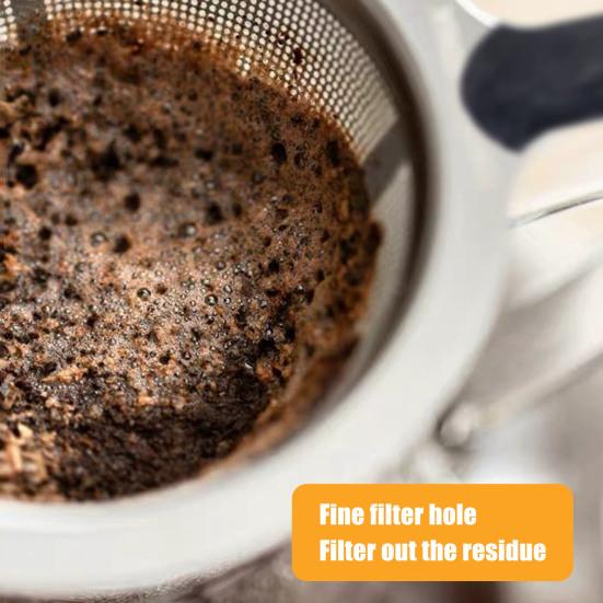 Stainless Steel Pour Over Coffee Filter Fine Mesh Double Layer Reusable Coffee Dripper Paperless Drip Cone Brewer