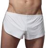 Solid Color Casual Men Elastic Waistband Split Shorts Underwear Home Sportswear