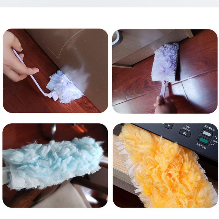 Desktop Electrostatic Dust Duster Replacement Core - Hair & Debris Cleaning Brush for Car & Household.