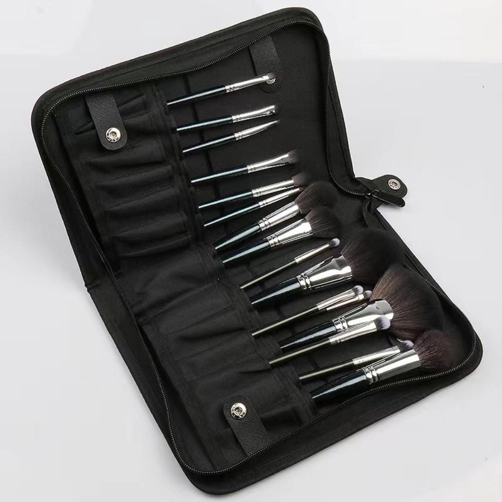 Folding Professional Cosmetic Brushes Bag 14/29 Holes Cosmetic Brush Container  Makeup Artist