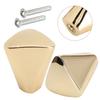 2 Sets Cabinet Knob Modern  Gold Zinc Alloy Wardrobe Drawer Kitchen Cupboard Door Pull Handle