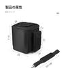 Brfveob Shoulder Bag for JBL Partybox Encore Essential Body-Fitting Nylon Crossbody Shock-Resistant Microphone Side Pocket Black