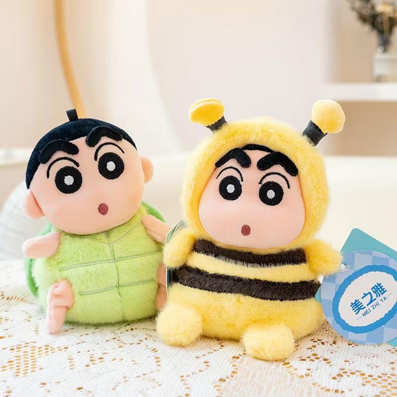 High Quality Crayon Shin-chan Plush Doll - Transformable Bee Penguin Deer Turtle Stuffed Toy - Funny Desktop & Car Ornament Gift