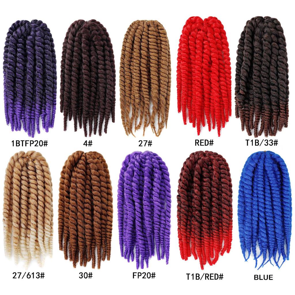 MAMBO Twist Braids Pre-Twisted Two Strand Twist Crochet Hair Synthetic Braiding Hair Extensions for Women Protective Style