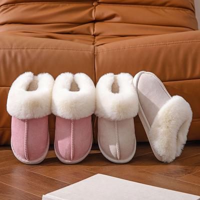 Pallene Winter Fell Hausschuhe Damen Herren Neue Mode Indoor Warm Gemütlich Fuzzy Flats Slides Warm Home Kurze Plüsch Hausschuhe Wildleder Pantoletten