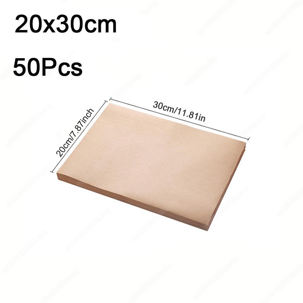 50/100PCS Non-stick Baking Paper Food Grade Baking Sheets New Parchment Paper Sheets Cooking Frying