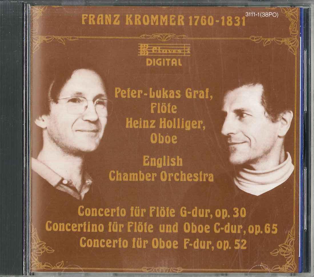 

CD PETER LUKAS GRAF - Krommer Braserkonzerte 31111 CLAVES Japan Classical Used