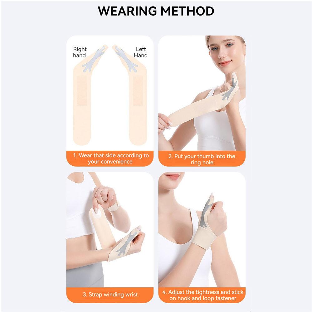 1Pcs Light Thin Thumb Tendon Sheath Wrist Guard Anti Sprain Thumb Protective Sleeve Orthodontic Pressure Wrapped Wrist Guard
