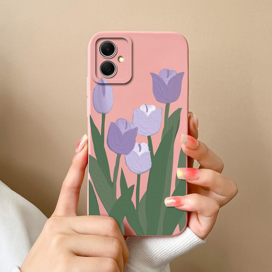 For Samsung Galaxy A05 A05S Case Cute Design Full Protection Funda For Samsung A 05 Soft Liquid Silicone Phone Back Cover Coque