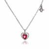 925 Sterling Silver Luxury Quality Jewelry Red Heart Necklaces With Pendant For Women Accessories Wholesale Jewellery Argent 925