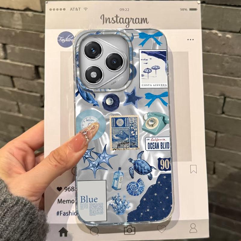 Summer Seashell Starfish Girls Case For Honor 400 Pro X9c Magic7 Magic6 200 Lite Smart X9a X8a X8b X8c X7c Water Texture Cover