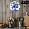 2D Flat Round Metal Sign 8 Inch White Wall Decor for Home Cafe Kitchen Restaurant Apartment Ambiance