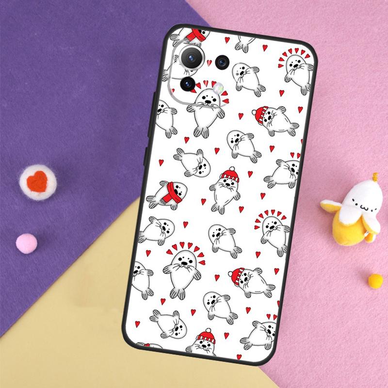 Baby Seals Case For Xiaomi 14T 11T 12T 13T Pro 13 14 15 Ultra POCO X7 Pro X3 X5 X6 F5 F6 M6 Pro Cover