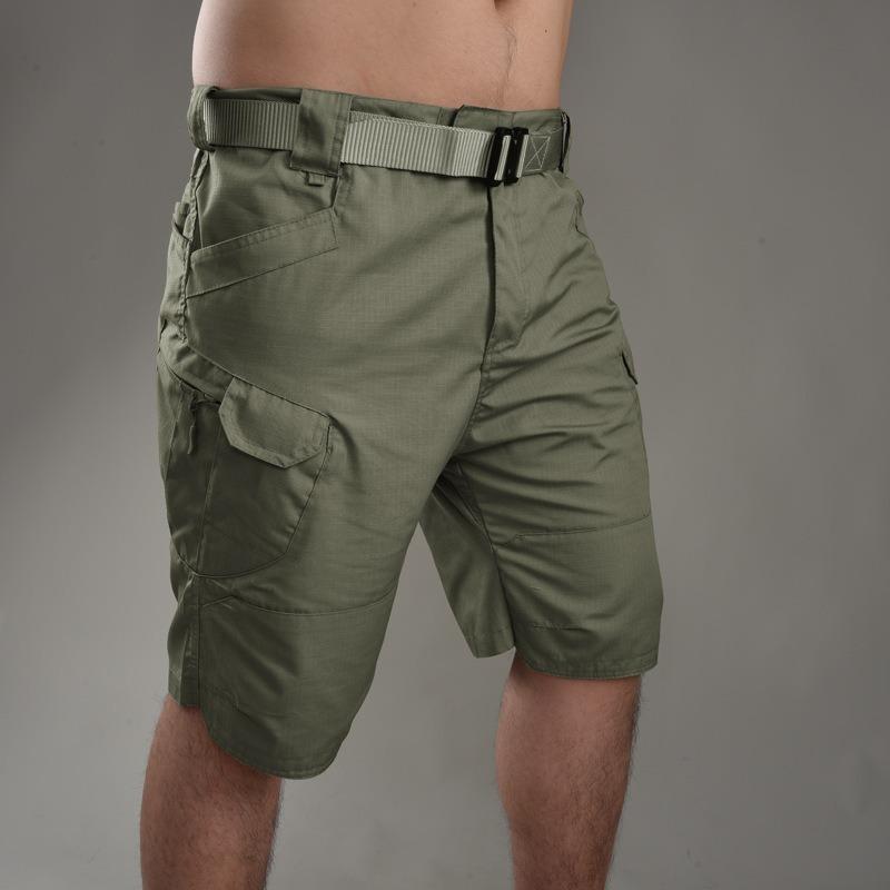 Men Urban Shorts Outdoor Wear-Resistant Cargo Shorts Quick Dry Multi-pocket Plus Size Hiking Pants