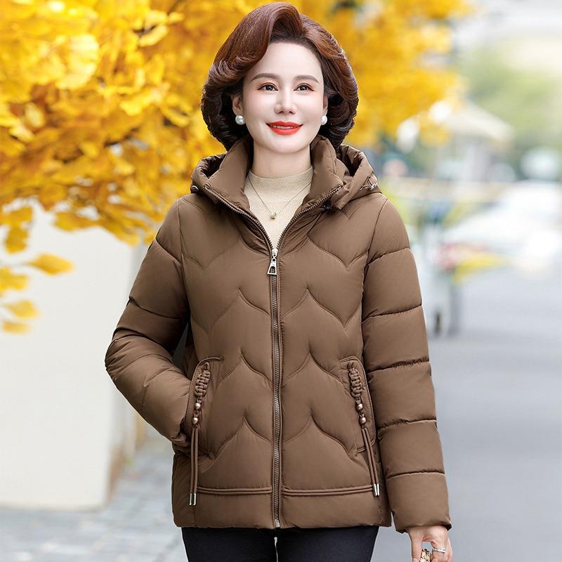 Short down cotton-padded clothes for women's new winter small cotton-padded clothes loose and thickened mother medium and short coats