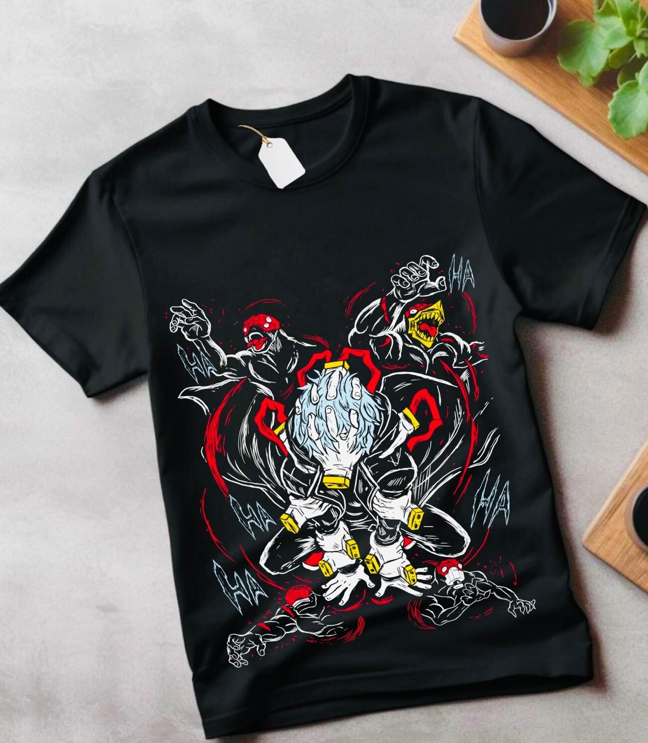 

Tomura Shigaraki T-Shirt Mens Womens Tees Top My Hero Academia Graphic Custom Shirts Anime GifT Shirt Mens Womens Tees Top M