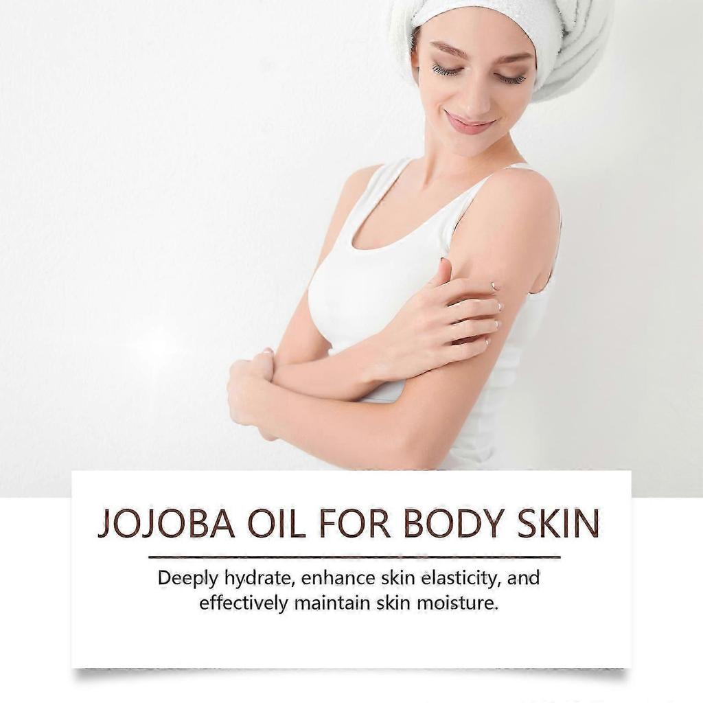 Jojobaöl für die Körperhaut - Nährendes Feuchtigkeitsmittel mit Hyaluronsäure & Vitamin C, 100ml