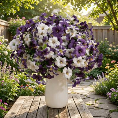 Uv Resistant Artificial Morning Glory Handmade Realistic Silk Morning Glory Flowers Fake Flower Bouquets For Wedding Party Decor