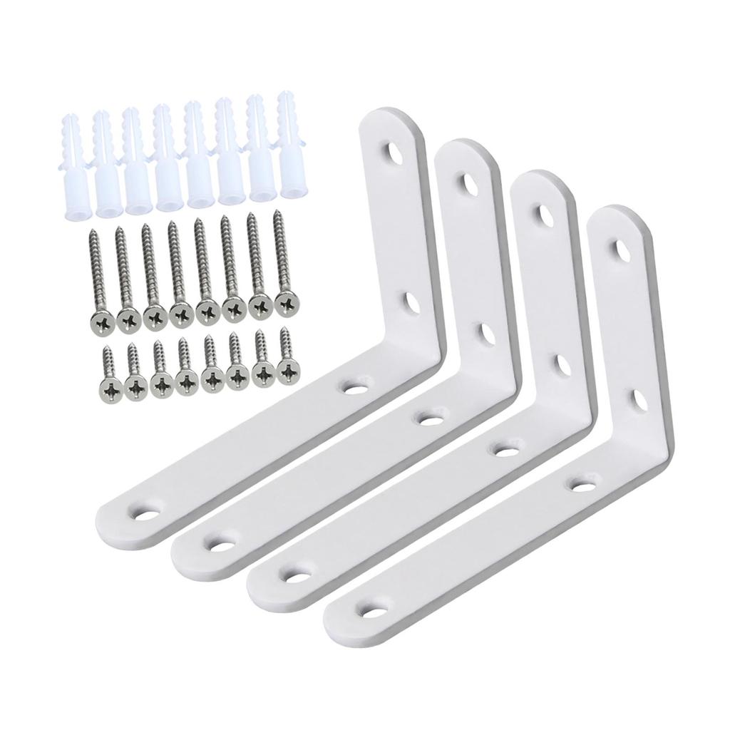 Wall Shelf Brackets for Home Organization - Set of 4