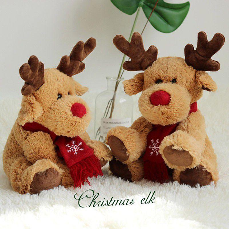 Soft And Cuddly Christmas Deer Elk Reindeer Plush Toy For Xmas Decor And Kids Gifts