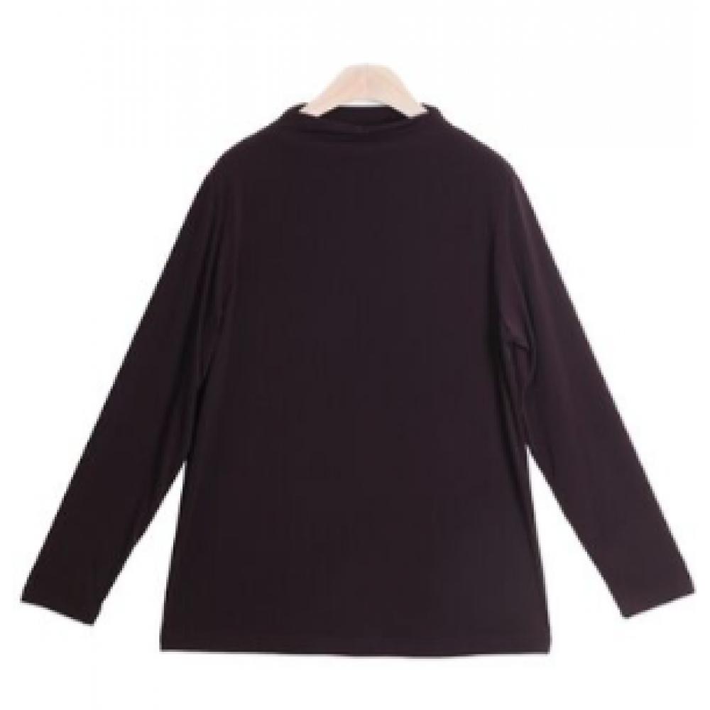 Shiz Madam Women Cream Fleece Half Turtleneck 4060