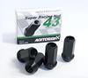 AGITO Super Racing Nut L43 Racing Nut Molybdenum M12 X 4 Pieces Non-penetrating (Chrome Steel) P1.5,