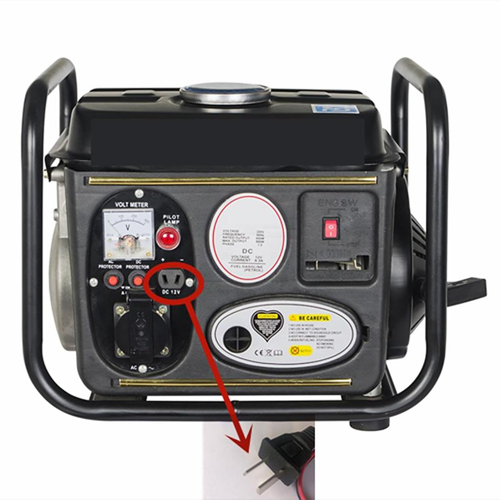 Yocimango Generator Laddningskabel Sladd DC12V 3,9 tum V Typ Laddningskabel Tråd för Yamaha ET950 Generator 1 st
