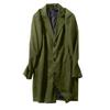 Men's Mid Length Trench Coat Trendy Business Single Breasted Wool Coat