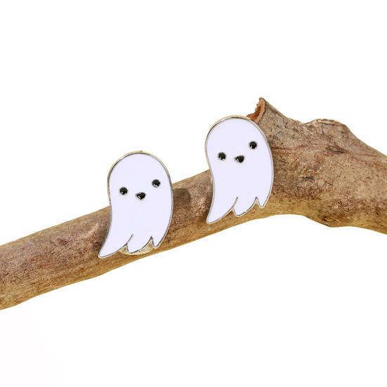 1 Pair Halloween Earrings Bat Ghost Hand Spider Pumpkin Ghost Black Cat Shape Drop Earrings Jewelry Accessories