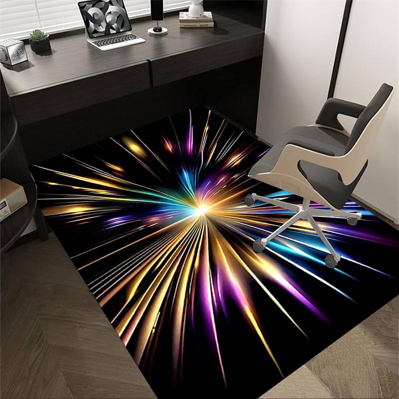 1PC Lightburst Extra Large Non Slip Floor carpet, Office, family, bedroom, Studio   Large Area Rug Indoor Rugs, , Vibrant Colors