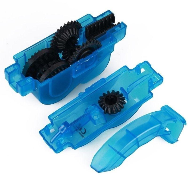 Portable Bicycle Chain Cleaner Bike Clean Machine Brushes Scrubber Wash Tool Mountain Cycling Cleani