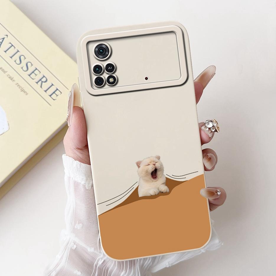For Xiaomi Poco M4 Pro 4G Case PocoM4 5G Cute Panda Cartoon Cover Soft TPU Phone Case For Xiaomi Poco X4 Pro PocoM4 Pro 5G Shell