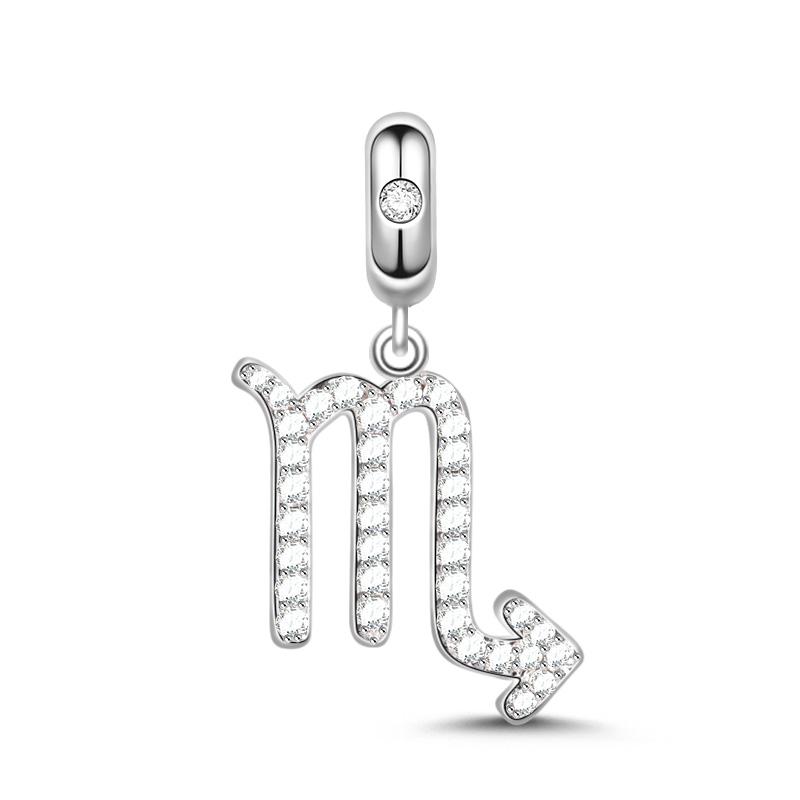 Neuer Kupferanhänger Zeichentrickserie der zwölf Tierkreiszeichen DIY feine Perle passend Original Anhänger Charms Armband für Frauen