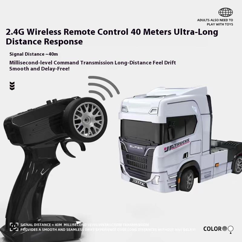 1/43 Rc Truck Dump Trucks 2.4G Desktop Mini Remote-Controlled Car Construction Engineering Vehicles Toys for Boys Christmas Gift