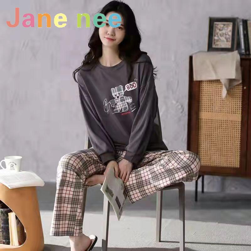 18 barev Nové zimní pyžamo, dámské, korejská verze, s dlouhým rukávem, domácí oblečení, volné, velká velikost, dvoudílný oblek, lze nosit venku