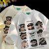 2025 Summer Womens Clothes Streetwear Crayon Shin Chan Print Cartoon T Shirt Tops Unisexs Womens Clothes 100Cotton T Shirts