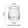 Trapezoidal Clear Borosilicate Glass Tumbler