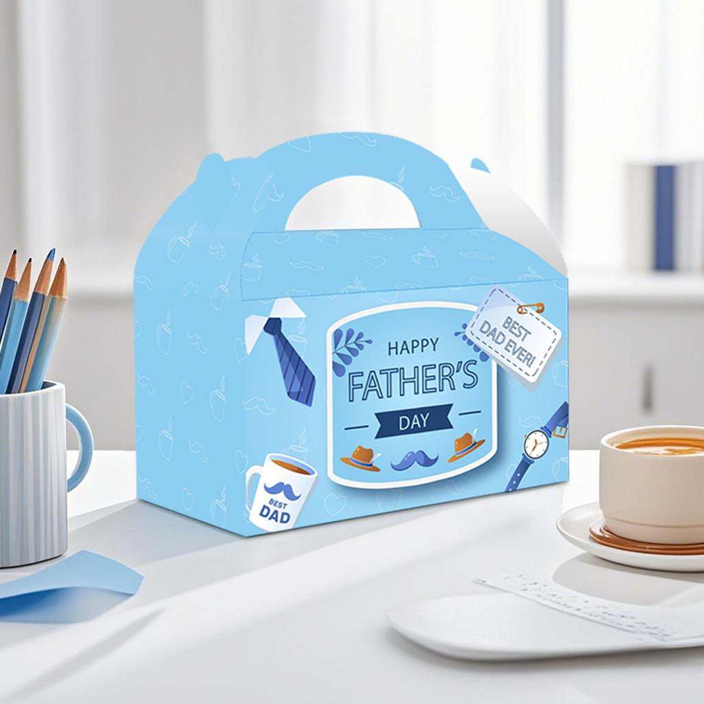 Father'S Day Party Decoration Handheld Box Father 'Sday Gift Box Candy Box Customized Customized Gift Box