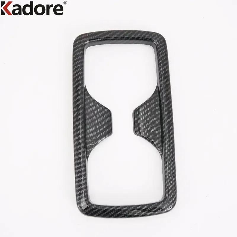Car Rear Seat Water Cup Holder Frame Cover Trim For Toyota Venza Harrier -  2024 Carbon Fiber Interior Accessories