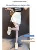 2024 Spring/Summer Black High-Waist Slimming Slit Bodycon Midi Skirt for Women